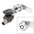 thumbnail image 3 of 101-25mm Cerradura de leva Tubular para cajón, para puerta, buzón, armario, armario con 2 llaves, 16-30mm, 3 of 5