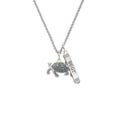thumbnail image 2 of Delight Jewelry Enamel Side Turtle Silvertone Best Friends Forever Bar Charm Necklace, 23", 2 of 4