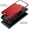thumbnail image 3 of for Galaxy S22 Ultra Case Wallet Credit Card Holder 4-Card Slot Hidden Back Pocket Dual Layer Hybrid Rugged Rubber Bumper Protective Hard Shell Cover for Samsung Galaxy S22 Ultra 6.8" Red, 3 of 14