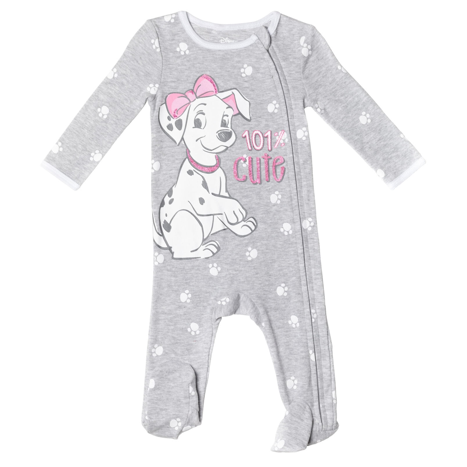 Disney The Aristocats Bambi Infant Baby Girls 3 Pack Zip Up Sleep N' Plays Newborn to Infant