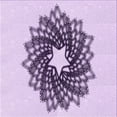 thumbnail image 1 of Ahgly Company Machine Washable Indoor Square Transitional Purple Flower Purple Area Rugs, 8' Square, 1 of 7