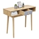 thumbnail image 5 of TOPLIVING Escritorio Dise&ntilde;o Vintage con Cajon, Mesa Ideal para Laptop, Oficina, Home Office, Superficie Amplia y C&oacute;moda, Estructura en Madera Resistente, Cafe y Gris, 5 of 7
