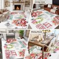 thumbnail image 5 of 5'x7' Area Rugs, Red Truck Christmas Indoor Outdoor Area Rug for Living Room Bedroom, Xmas Tree Botanical Wreath Retro Washable Bathroom Rugs Kitchen Floor Carpet Mats Home Decor Aesthetic, 5 of 8