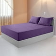 thumbnail image 3 of Lux Decor Collection 4 Piece Bed Sheet Set - Queen Sheets, Purple, 3 of 8