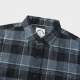 thumbnail image 4 of Dubinik® Flannel Shirt for Men Long Sleeve Men's Casual Button-Down Shirt 100% Cotton Soft Plaid Regular Fit with Pockets, 4 of 7