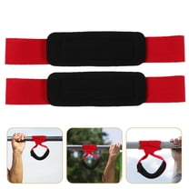HEMOTON Red Gym Lifting Straps with Sponge and Cotton Fiber for Weightlifting Strong Support NonSlip Wrist Wraps Adjustable 2pcs