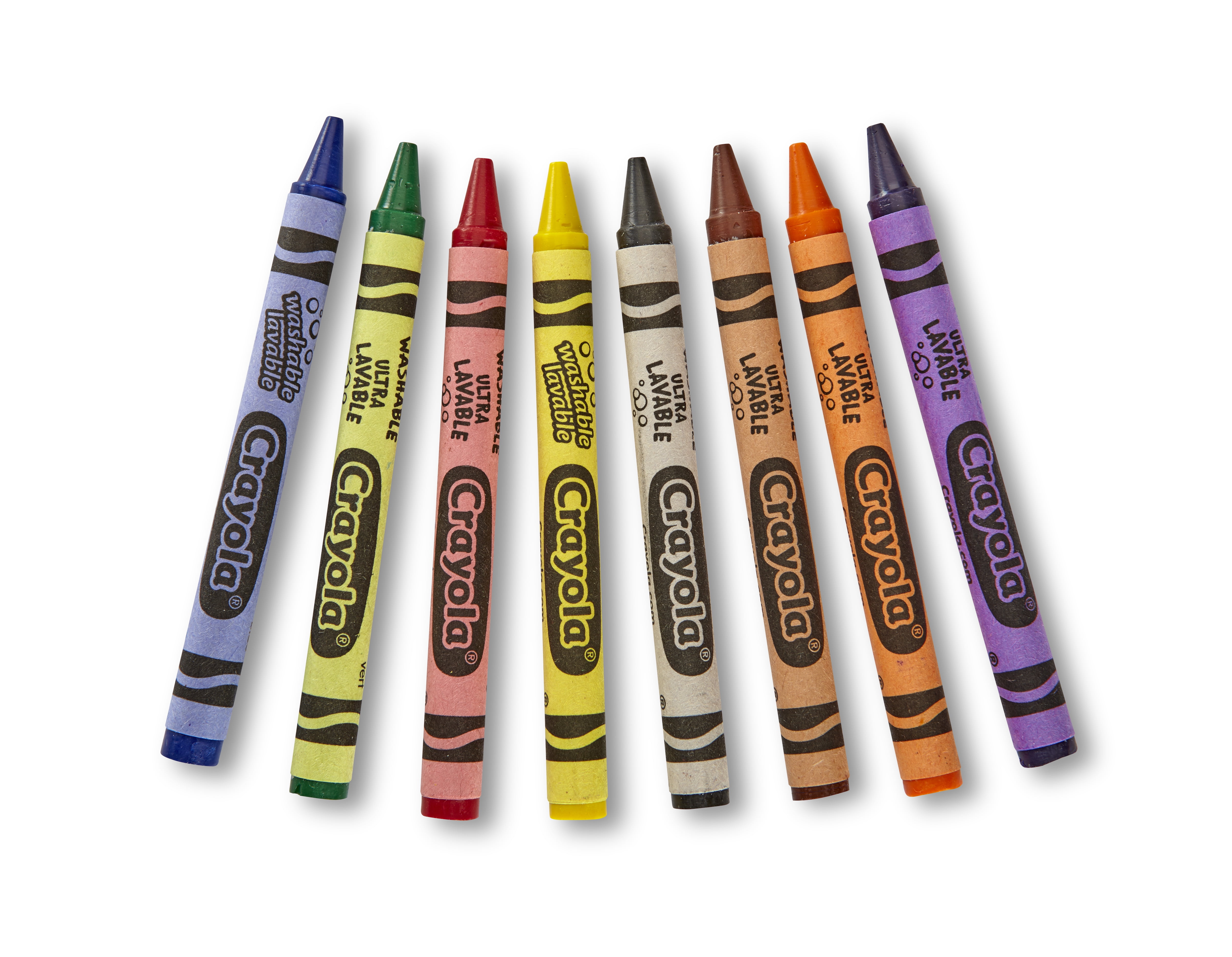 Crayola 10 & 8 Pack Washable Colored Markers With Glider & Colored Crayons  Tin