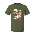 thumbnail image 2 of If It's Not a Golden Retriever It's Just a Dog Gift | Mens Dog Lover Graphic T-Shirt, Military Green, 3XL, 2 of 3