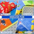 thumbnail image 6 of World Map ABC Kid Rug for Playroom 78.7"×59" Geography Classroom Play Rug Educational Baby Playmat Alphabet Rug for Primary School Fluffy Ployester Non-Slip Preschool Rug for Nursery Room, 6 of 10