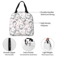 thumbnail image 3 of KLL Alpacas and Hearts Print Insulated Lunch Bag Women, Reusable Cute Tote Lunch Box for Adult & Men, Leakproof Cooler Lunch Bags for Work Office Travel Picnic, 3 of 5