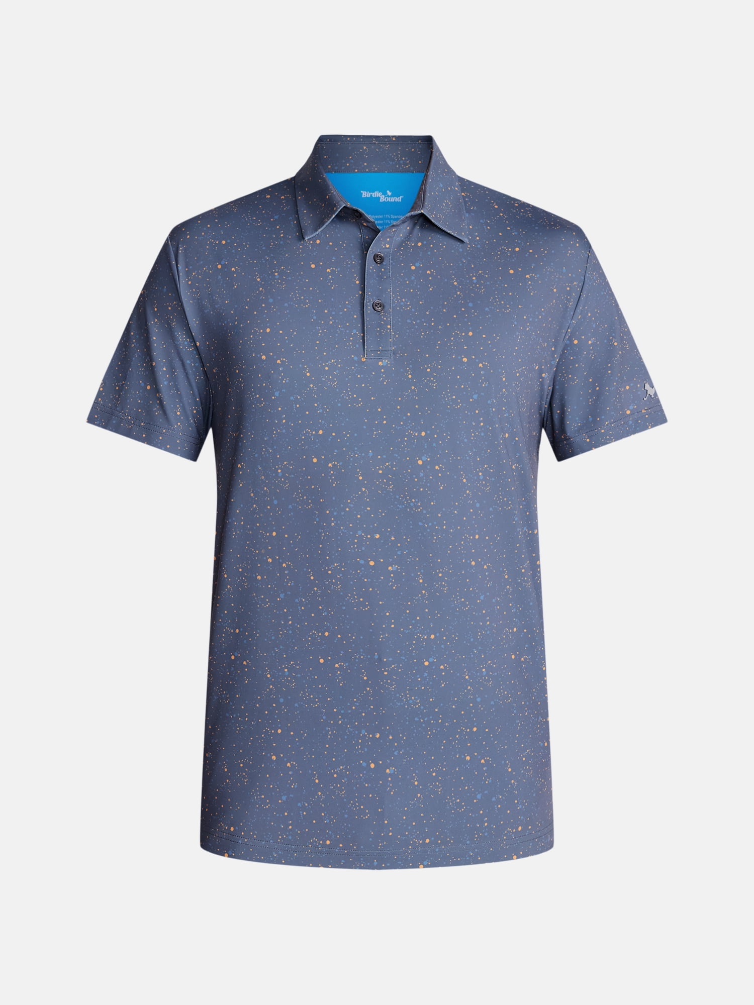 Birdie Bound Splatter Print Golf Polo Shirt, Men's Sizes XS-4XLT