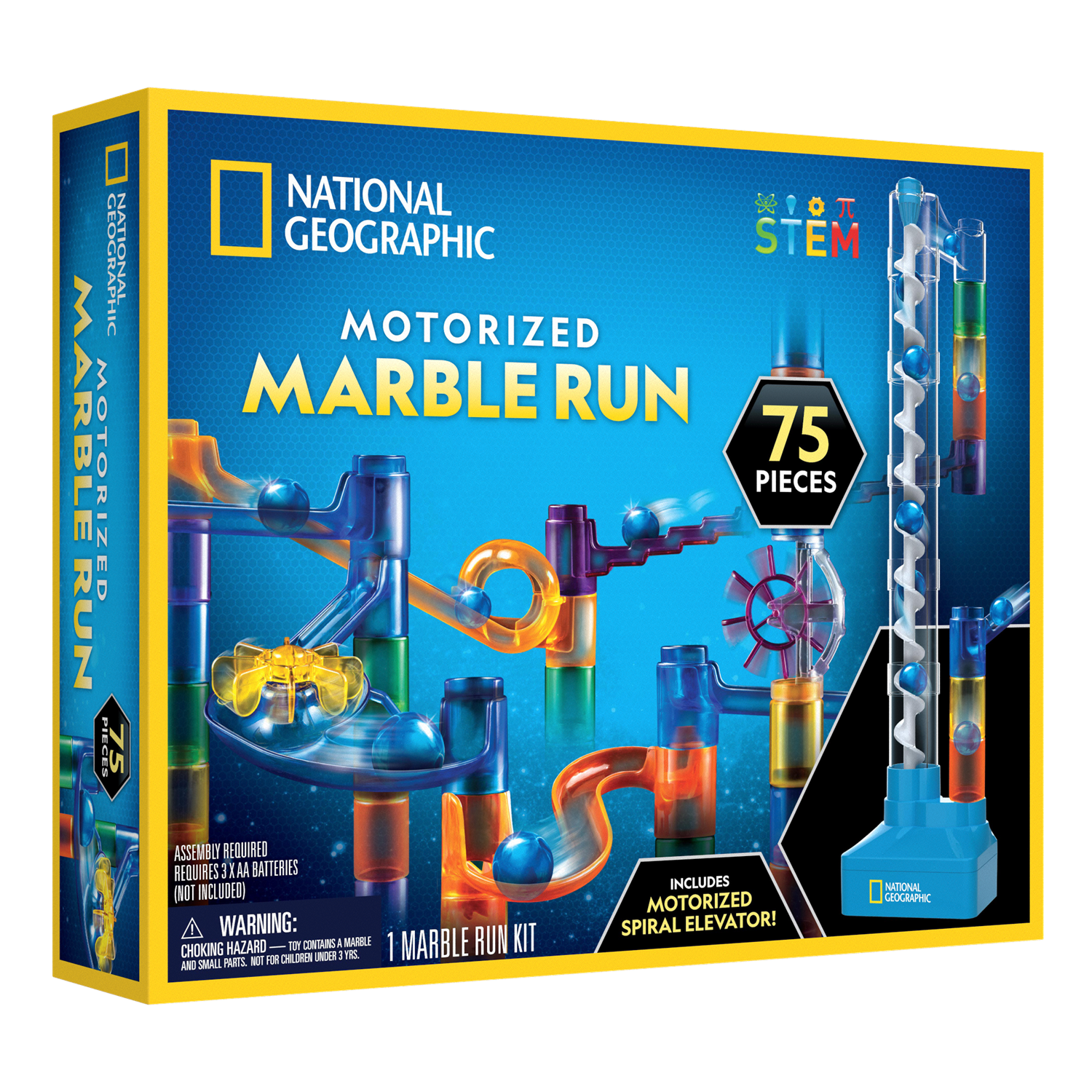 National Geographic 75-Piece Motorized Marble Run Kit photo 6