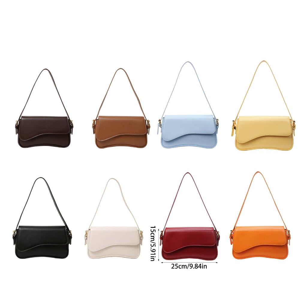 FENOHREFE Fashionable Women's Shoulder Bag 2025 Armpit Bag PU Leather Crossbody Purse Work Handbag with Adjustable Straps