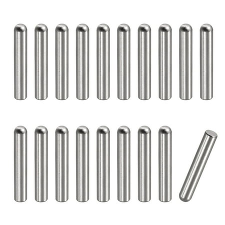 

6x30mm Dowel Pins 20 Pack Round Head Flat Chamfered End Dowel Pin