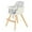 Gris, variante sur Chaise Haute pour Bébé 3 en 1 Convertible, Chaise de Salle à Manger pour Tout-Petit avec Plateau Alimentaire Réglable à 3 Positions, Harnais à 5 Points et Hauteur de Siège Réglable, Rose