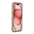 thumbnail image 3 of Case for iPhone 15 Plus, Clear Back Slim Protective Cover with TPU + PC Hybrid Frame, Compatible with MagSafe, Lightweight Shockproof Case, Anti-Fingerprint & Scratch-Resistant, Brown, 3 of 6