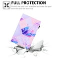 thumbnail image 2 of Allytech Galaxy Tab A8 Case 10.5" X200 X205 X207 Case, Slim Fit Full Body Protection Flip Kickstand Auto Sleep Wake Case for Girls Women Cover for Samsung Galaxy Tab A8 10.5" SM-X200 - Purple Marble, 2 of 5