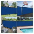 thumbnail image 6 of Privacy Fence Screen Heavy Duty Windscreen Fencing Mesh Fabric Shade Net Cover with Brass Grommtes for Outdoor Wall Garden Yard Pool Deck, 6'x31' Blue, 6 of 7