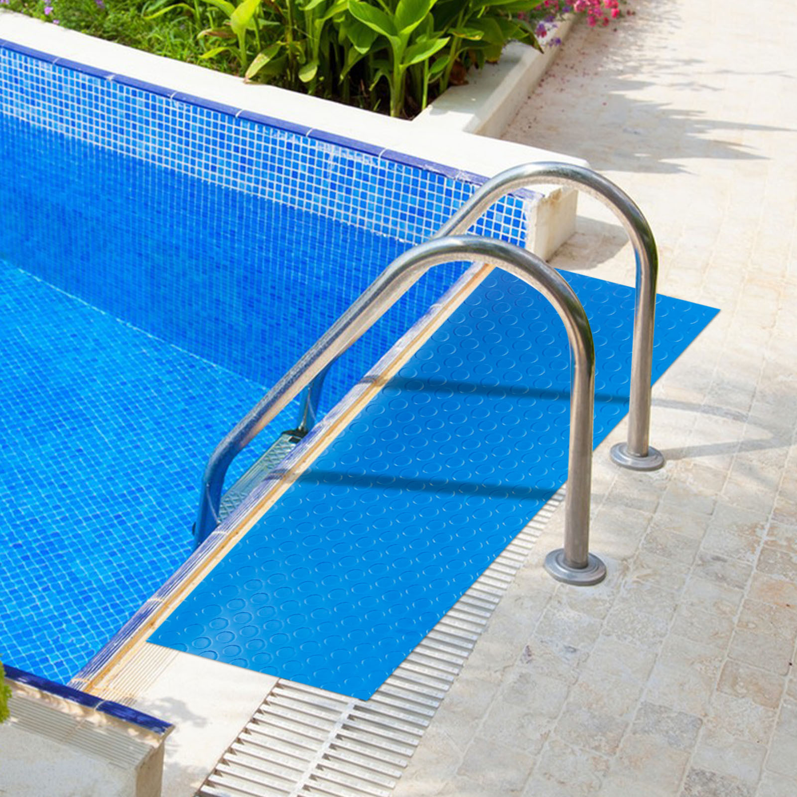Tapis Antidérapant Pour échelle De Piscine – 90 X 40 Cm En PVC – Protection Et Sécurité