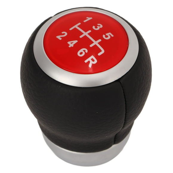 Shift Knob, Easy Installation Gearstick Head Comfortable Grip 6 Speed for Cars Red
