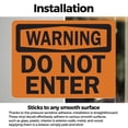 thumbnail image 3 of (2 Pack) Do Not Enter OSHA Warning Sign 14 Inch X 10 Inch Vinyl Label Decal Sticker Weather Resistant, UV Protected for Workplace, Business, and Construction Site, Made in the USA, 3 of 7