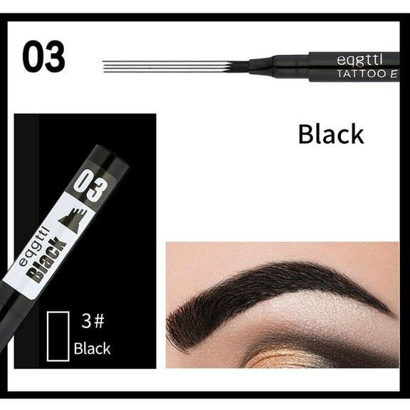 Vadktai Eyebrow Pen - Eyebrow Pencil with Micro 4-Fork Tip, Microblading Eyebrow Pen for Natural Hair-Like Brows, Long-Lasting Eye Brow Pencils for Women, Smudge-Proof