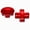 Red, variant on QXWPBV Metal Replacement D-Pads for Xbox Elite Series 1 and 2, Black, 2 Piece