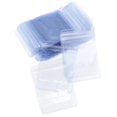 thumbnail image 2 of 100 Pieces PPC Reclosable Bag Pouch Jewelry Organizer Transparent Blue 5x7cm, 2 of 8