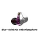 thumbnail image 2 of Matsuzay Auriculares Auriculares Auriculares Cable desmontable Con cable Intercambiables Tapones para los oídos Reemplazables Electrónica azul y morado, 2 of 6