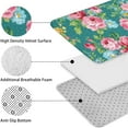 thumbnail image 5 of Pioneer Flower Floral Print Pattern Bathroom Rugs Sets 3 Piece,Toilet Cover Set,Absorbent Non Slip Bathroom Mats Sets with U-Shaped Contour Rug Toilet Rug Set, 5 of 5