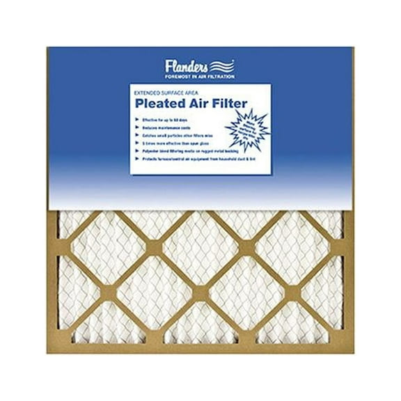 True Blue 220201 Pleated Air Filter, 20"L x 20"W x 0.40"H