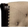 thumbnail image 4 of Furniture of America Aggate Fabric Side Chair in Dark Walnut (Set of 2), 4 of 9