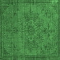 thumbnail image 1 of Ahgly Company Indoor Square Oriental Emerald Green Industrial Area Rugs, 6' Square, 1 of 4