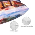 thumbnail image 5 of Disketp Pillow Covers Lantern On Snow Pattern Throw Pillow Case Cushion Covers,Cushion For Bedroom,Couch,Home-14"X20", 5 of 9