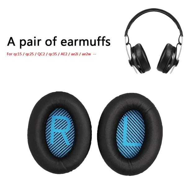 2pcs Ear Pads Portable Earmuffs Ear Pad for Bose QuietComfort 15/25/35/Ae2/Ae2i