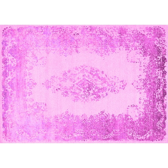 Ahgly Company Indoor Rectangle Persian Pink Traditional Area Rugs, 5' x 7'