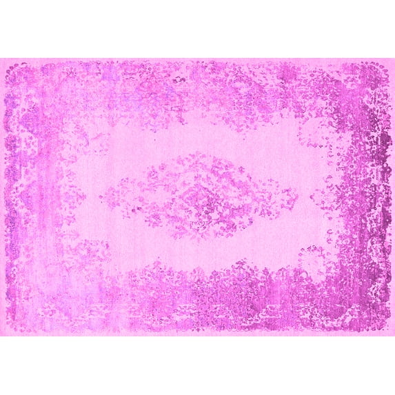 Ahgly Company Indoor Rectangle Persian Pink Traditional Area Rugs, 2' x 3'