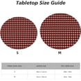 thumbnail image 2 of Round Fitted Tablecloth 52 Inch, Line Stripes Check Fitted Round Table Cover Elastic Stretch Tablecloth Heat Resistant Table Cloths Holiday Table Cover for Restaurant, Picnic, Indoor Outdoor, 2 of 8