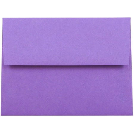 UPC: 0707152635493 | JAM Paper & Envelope A2 Envelopes  4 3/8 x 5 3/4  Violet Purple  50/Pack