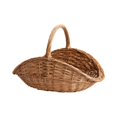 thumbnail image 3 of Cesta de mimbre tejida, contenedor de almacenamiento portátil, multifuncional, de mano, estilo campestre. L, 3 of 9