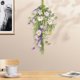 thumbnail image 4 of Decoración de dintel de flores artificiales con margaritas para colgar en la puerta del hogar o la boda., 4 of 6