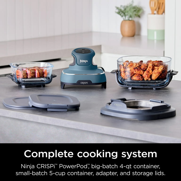 Ninja Crispi 3-in-1 Portable Glass Air Fryer Cooking System, 1500W