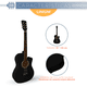 thumbnail image 3 of Guitarra Acústica Clasica Linium 38 Diestro Fina Economica Color Negro, 3 of 9
