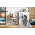 thumbnail image 2 of Ahgly Company Tapis Rond Lavable en Machine Intérieur Transitionnel Gris Platine, 7 Pieds Rond, 2 of 7