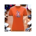 thumbnail image 1 of Playera Blusa Con Estampado De Conejo Kawai Con Caras Fantasmas Ropa Para Mujer Color Anaranjado Talla Chica Marca Emil SaEs, 1 of 4