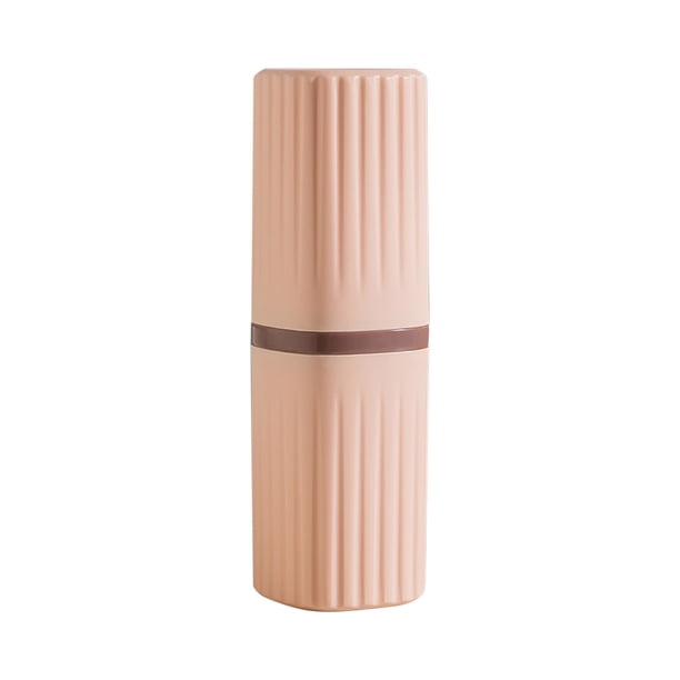 pstuiky Estuche de viaje para artículos de aseo personal: vaso para cepillo de dientes, tarro para cepillo de dientes, kit portátil para pasta de dientes y cepillo de dientes.