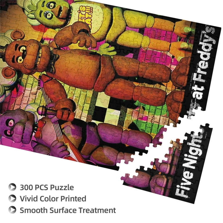 Fnaf Puzzle Wooden Five Nights Game Puzzle Anime Jigsaws Puzzles  200/300/500/1000 Pieces Adults Kids Diy Anime Jigsaws Puzzlesintellectual  Puzzle : : Toys & Games