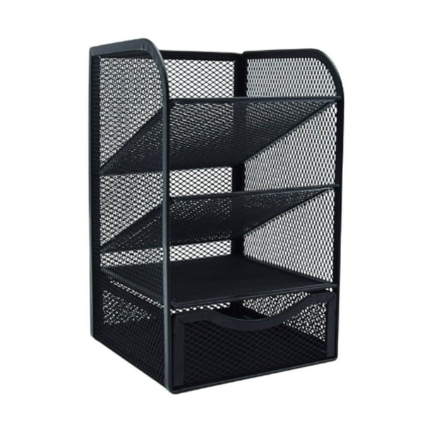 Soporte de lápiz de metal soporte para bolígrafo Contenedor de organizador de escritorio múltiples para el espacio de trabajo Oficina de la escuela