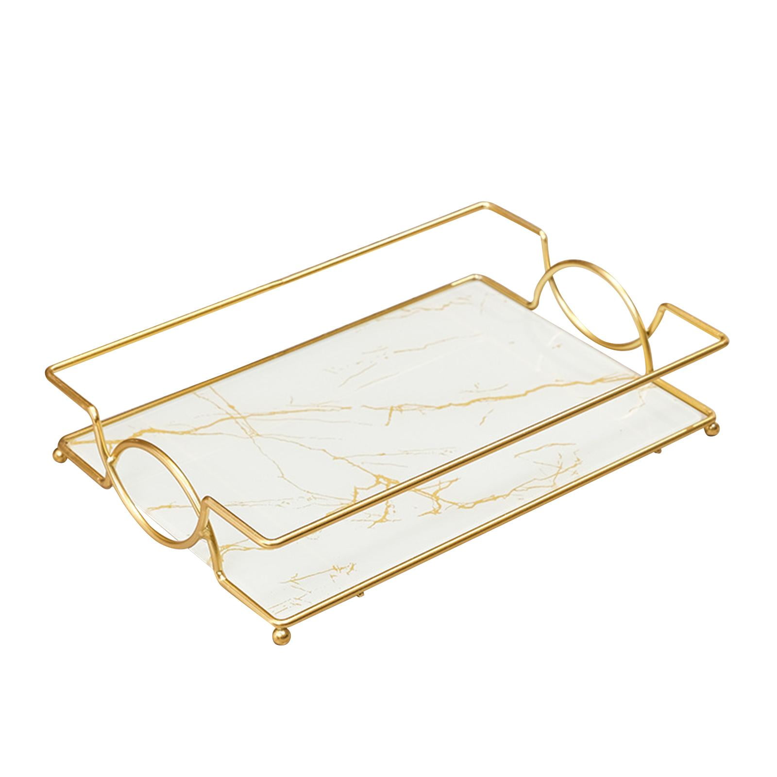 Bathroom Vanity , Towel Holder Dish Serving Marble Print Organizer, for