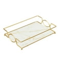 thumbnail image 1 of yuksok Bathroom Vanity Tray Cosmetics Storage Jewelry Dish for Kitchen Sink Counter L L White, 1 of 8